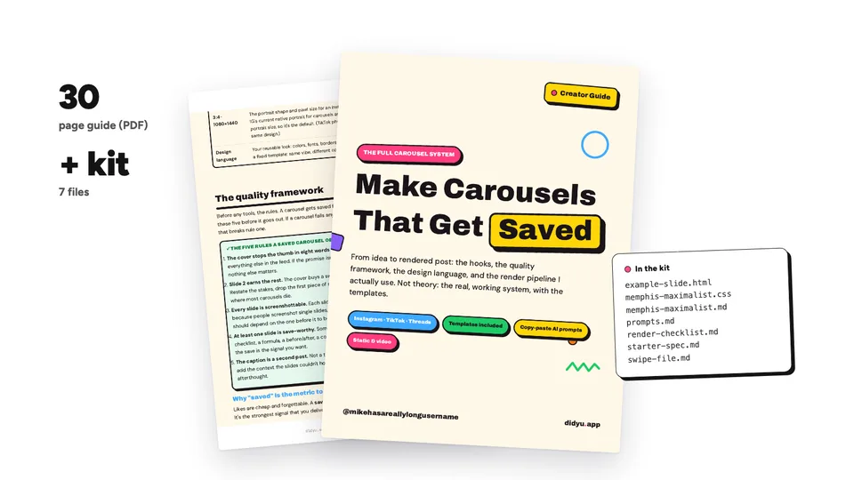 Make Carousels That Get Saved